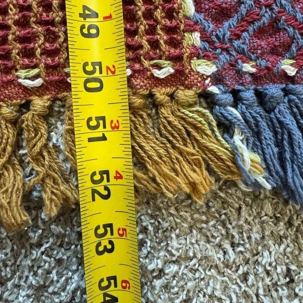vintage colorblock throw